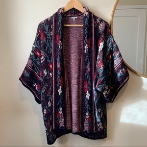 UO ecoté Floral Print Cardigan